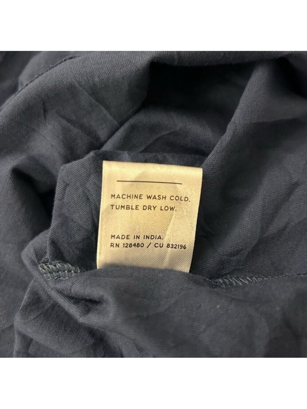 Pact Women's Dark Blue V-Neck Tee XXL Organic Cotton - Picture 7 of 7
